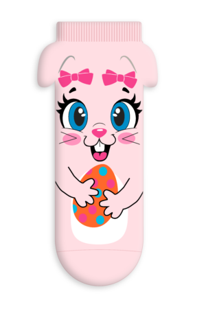 Meia 3D Cartoon Infantil Menina P M G